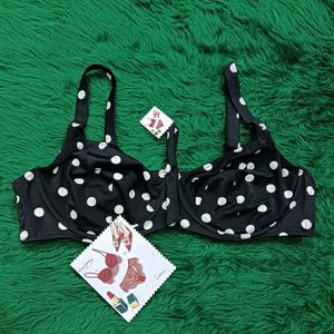 Black🎁🆕 Polka Dot Bra