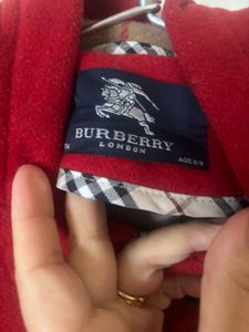 Burberry authentic Red Duffle Coat