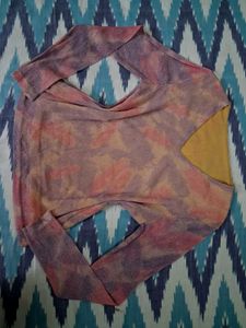 Sparkly Tie-Dye Long Sleeve Top