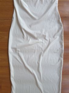 Cream Strapless Maxi Dress