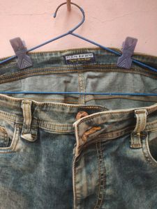 Men's Washed Denim Jeans