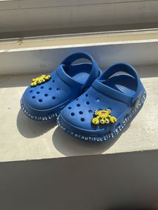 Kids Blue Crocs with Charms