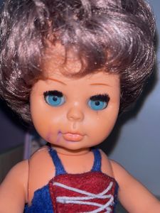 Vintage Doll ( stain on the face)