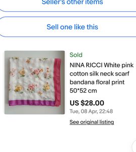 Nina Ricci Silk Scarf