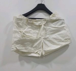Classic White Cotton Shorts