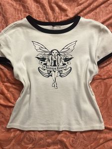 Graphic Ringer Tee Fairy "Always Love"