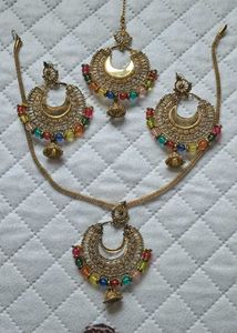 Boho Multicolor Beaded Jewellery Set