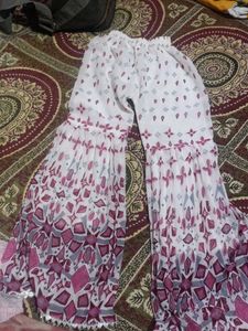 Sheer Pink Kurta Top with Polka Dots