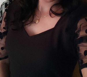 Elegant Black Sheer Sleeve Gown