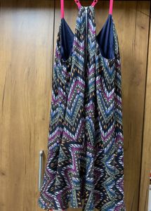Boho Print Halter Neck Dress