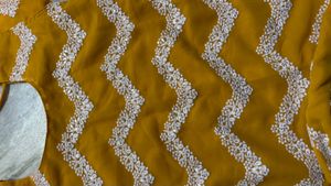 Yellow Embroidered kurti