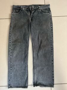Washed Grey Denim Jeans
