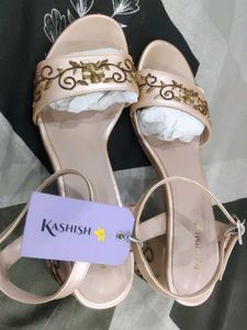 Embellished Block Heel Sandals