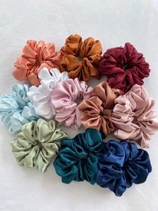 Satin Scrunchies Hair Ties - Pack of 5