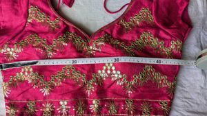 Vibrant Pink Embroidered Blouse