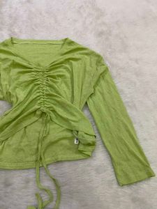 Ruched Front V-Neck Top