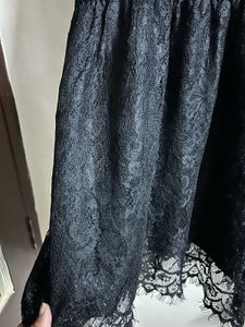Black Lace Sheer Dress