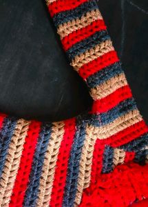 Handmade Striped Knit Cardigan no damages