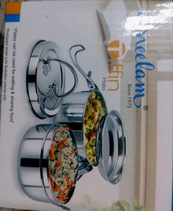 Neelam Stainless Steel Tiffin Box with Plate |