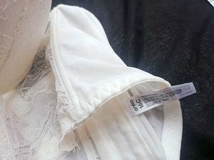 White Lace Trim Corset Bra