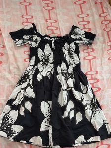 Boho Off-Shoulder Floral Print Dress