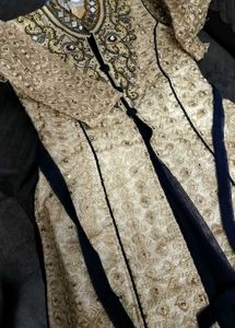 Embroidered Jacket style long kurta