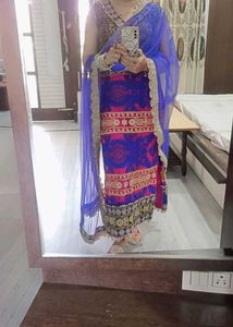 multi colour partywear kurti