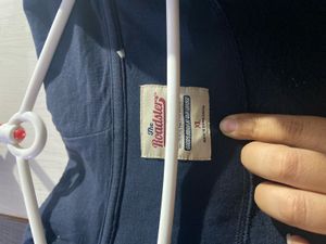 Roadster Navy Blue Zip-Up Hoodie