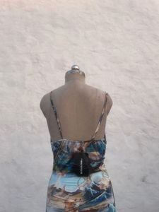 Artistic Print Mini Dress