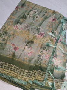 Floral Print Saree