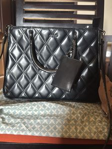 ALDO Black Quilted Crossbody Bag