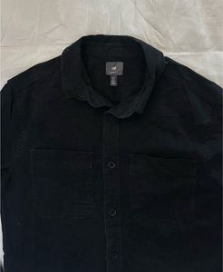 H&amp;M -Men's Black Denim Shirt
