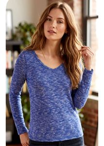 Chic Long Sleeve V-Neck Top