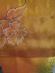 Elegant Yellow &amp; Orange Saree