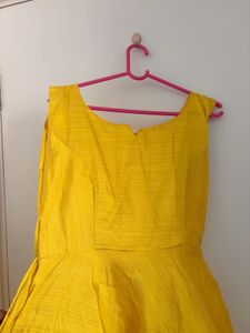 Vibrant Yellow Ethnic Gown