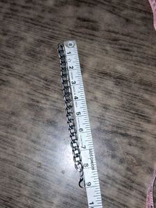 Silver Cuban Link Chain Bracelet
