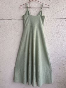 H&amp;M Chic Green Cut-Out Midi Dress