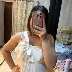 Elegant Cream Maxi Dress