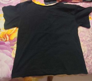 Leopard Print Off-Shoulder T-Shirt