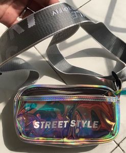 Iridescent "Street Style" sling bag/ Fanny Pack