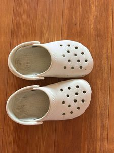 White Crocs Comfort Clogs