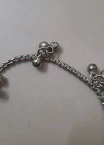 Silver Anklets with Bells