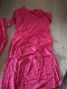 Beautiful Pink Kurta Set with Embellishments