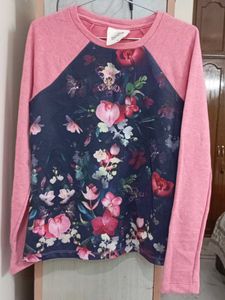 Floral Print Long Sleeve Top