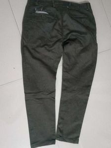 Dark green cotton pant