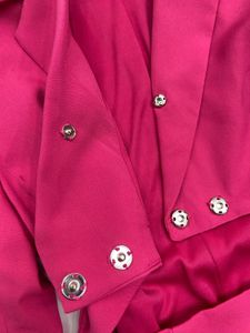 Hot Pink Cut-Out Blazer Dress