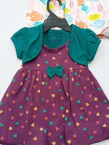 Disney Fish Print Dress with Bolero Jacket combo