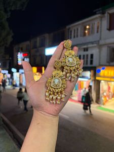 Exquisite Traditional Earrings with Pearls