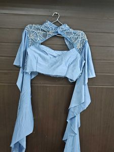 Designer Embellished Blue Blouse