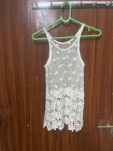 Boho Crochet Floral Tank Top